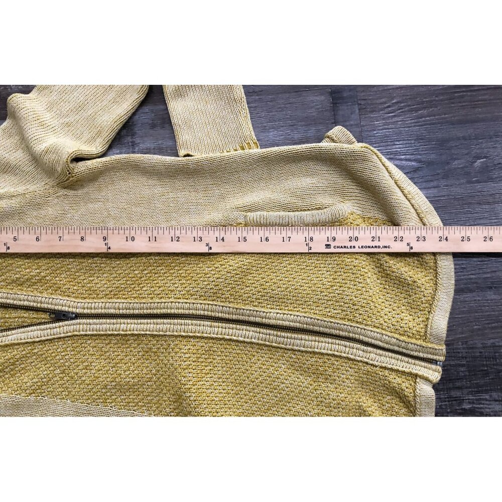 Anthropologie Sparrow Zip Up Hoodie Sweatshirt Yellow XS - Picture 6 of 6
